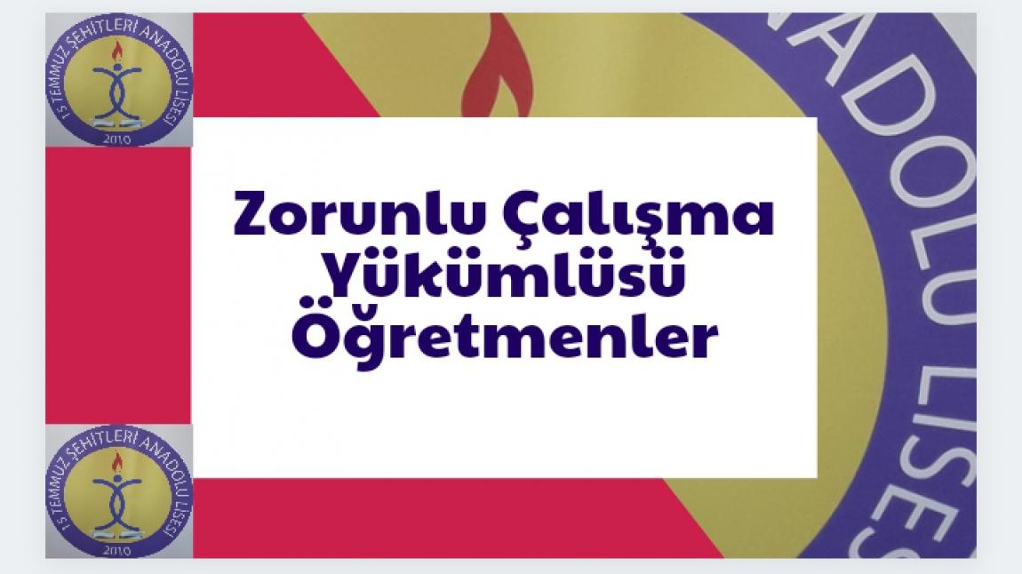 Zorunlu Çalışma Yükümlüsü Öğretmenler