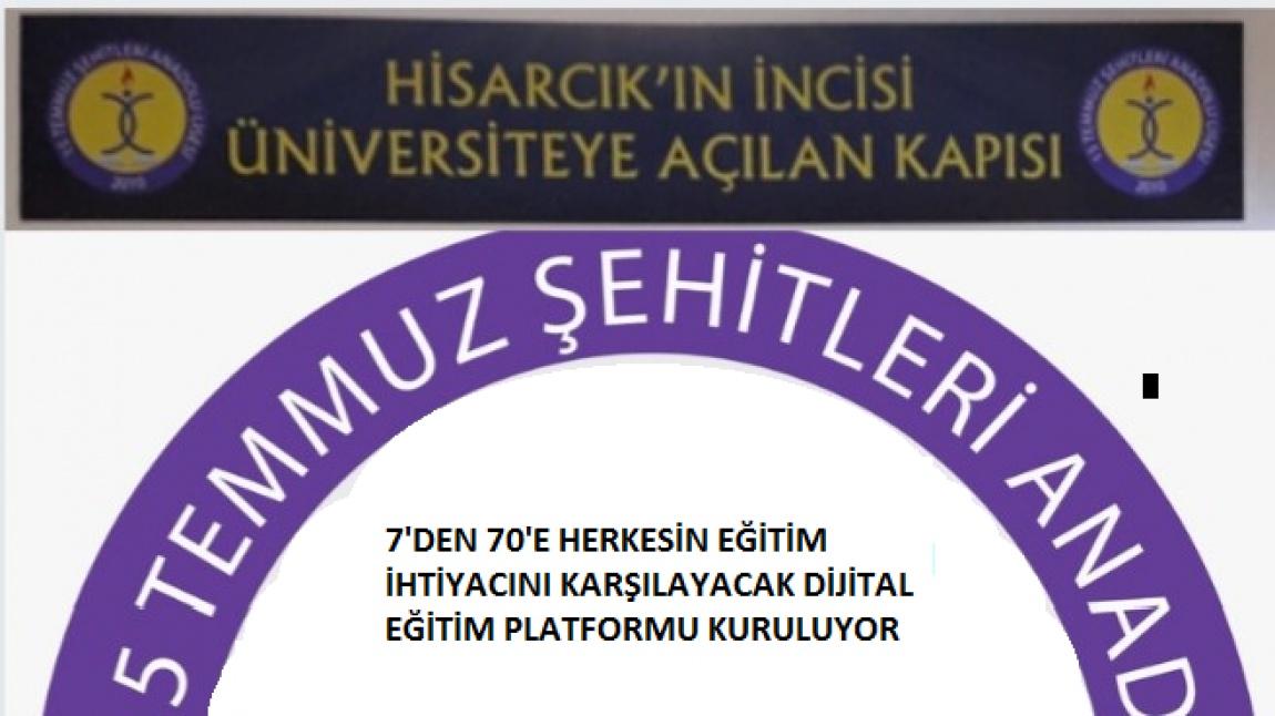 7'DEN 70'E HERKESİN EĞİTİM İHTİYACINI KARŞILAYACAK DİJİTAL EĞİTİM PLATFORMU KURULUYOR