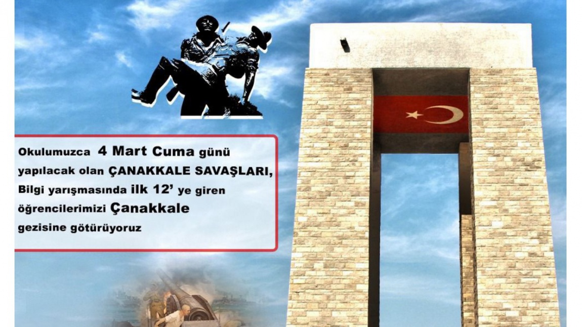 ÇANAKKALE GEZİSİ İÇİN YARIŞMA